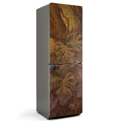 Mata magnetyczna na lodówkę Zielona dżungla w detalu