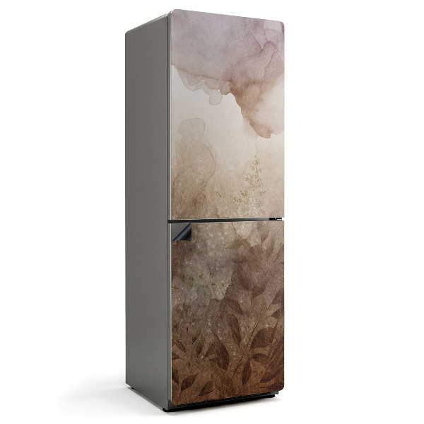 Mata magnetyczna na lodówkę Wzór roślinny w akwarelowym stylu