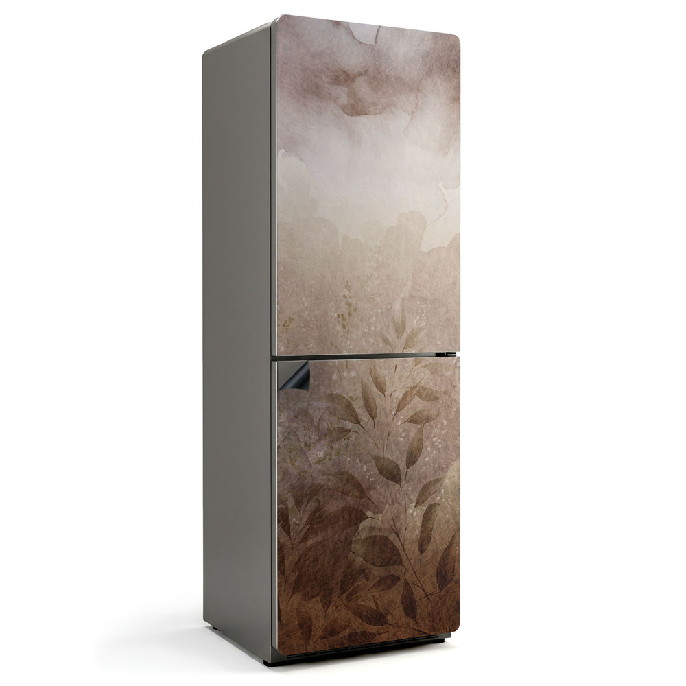 Mata magnetyczna na lodówkę Wzór roślinny w akwarelowej tonacji