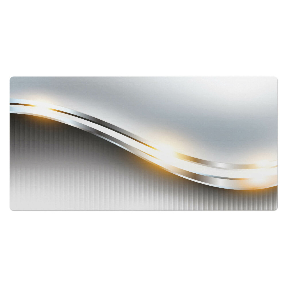 Mata ochronna na biurko Faliste linie i pasy