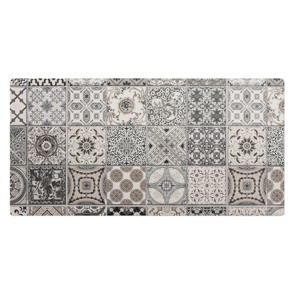 Duża podkładka ochronna na biurko Kafelki w stylu retro