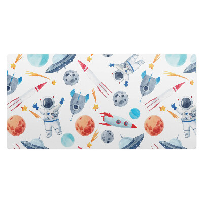 Duża podkładka na biurko dla dzieci Kosmiczny wzór