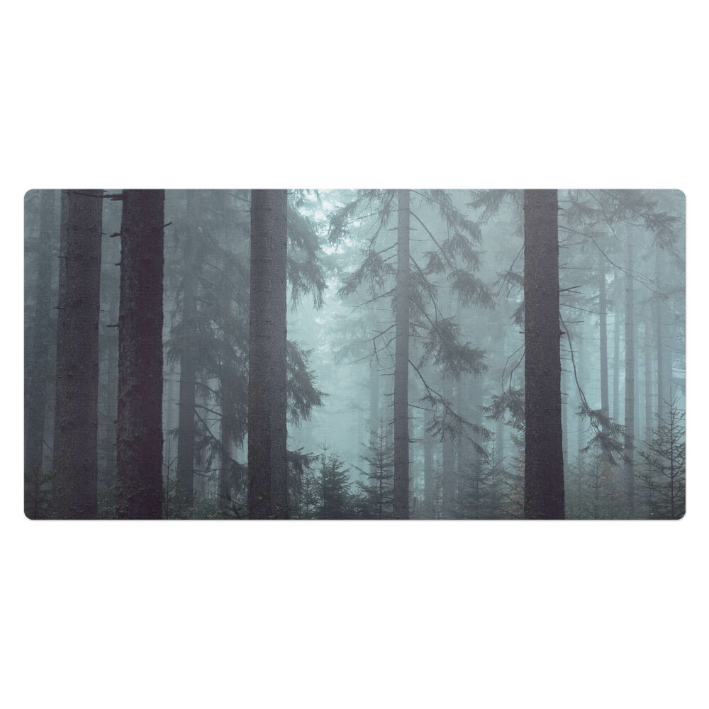 Duża podkładka na biurko dla dzieci Mglisty las iglasty