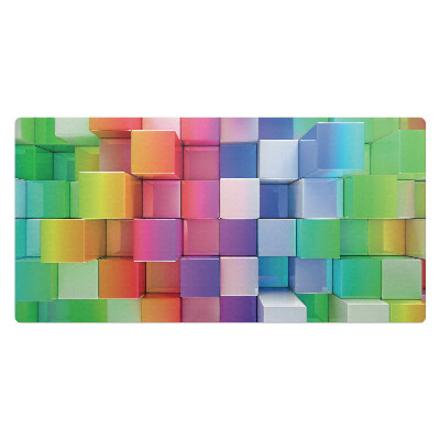 Podkład ochronny na biurko Kolorowe sześciany 3D