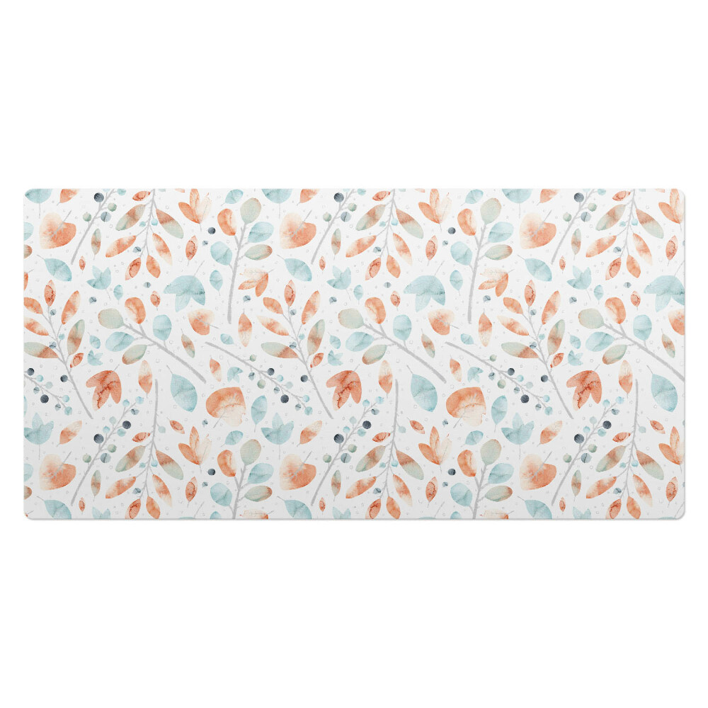 Podkład ochronny na biurko Akwarelowe liście