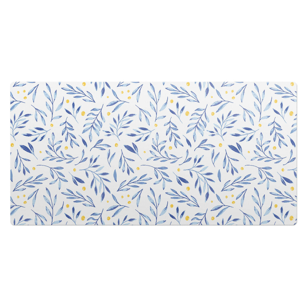 Mata na biurko Liście akwarelowe