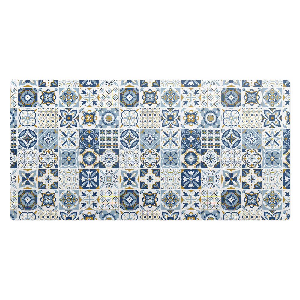 Mata na biurko Kafelki w stylu retro