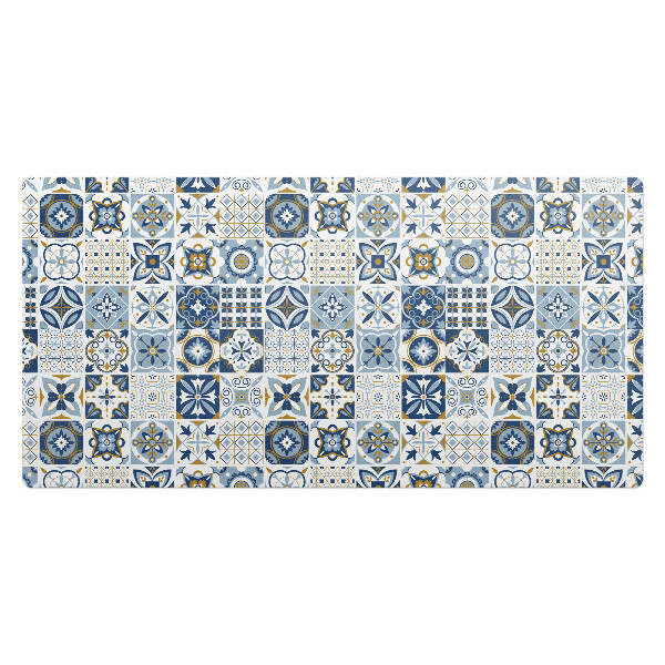 Mata na biurko Kafelki w stylu retro