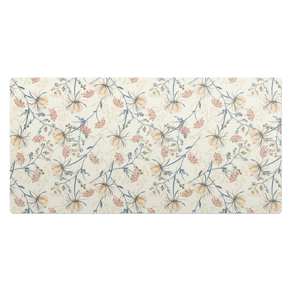 Podkładka na całe biurko Kwiatowy wzór vintage