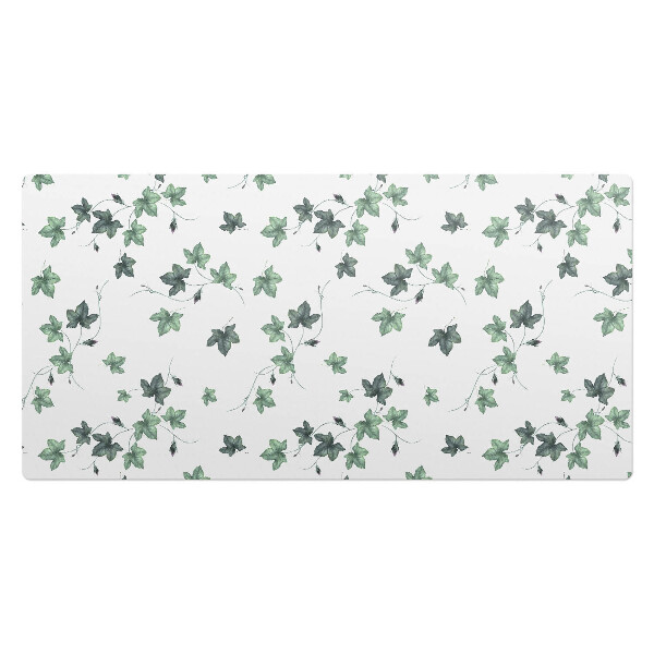 Podkład ochronny na biurko Liście bluszczu na bieli