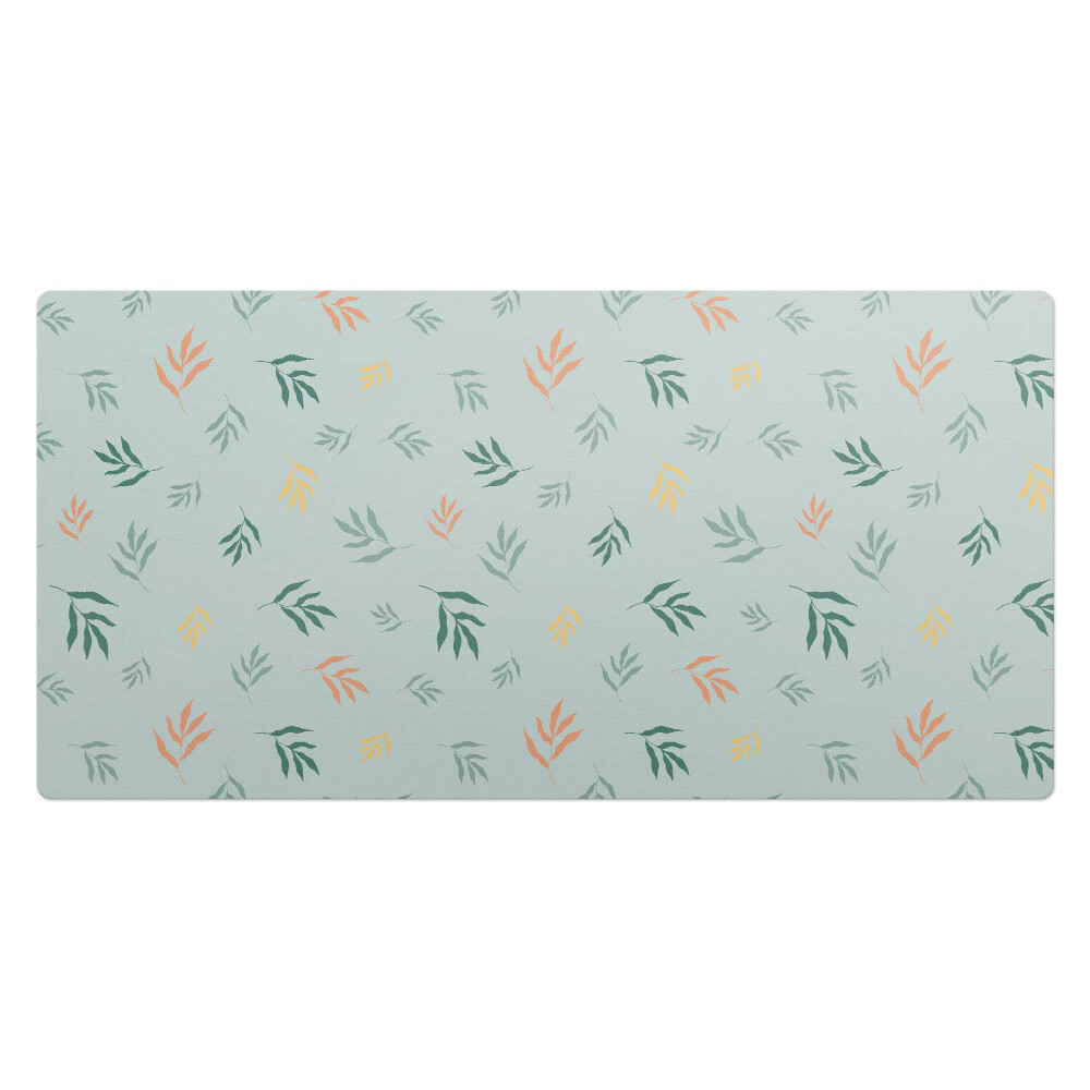 Duża podkładka na biurko Liście na pastelowym tle