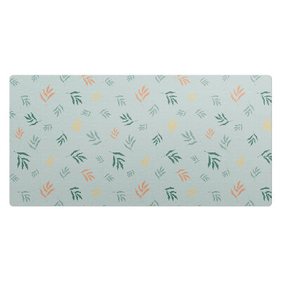 Duża podkładka na biurko Liście na pastelowym tle