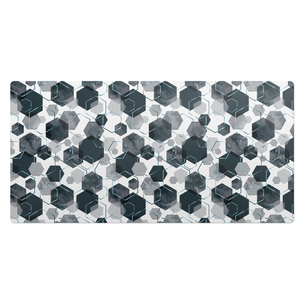 Podkładka na całe biurko Geometryczne heksagony