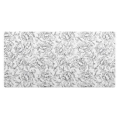 Duża podkładka na biurko Kwiatowy wzór konturowy