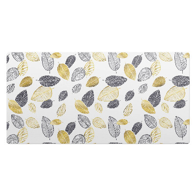 Mata na biurko Liściasty wzór retro