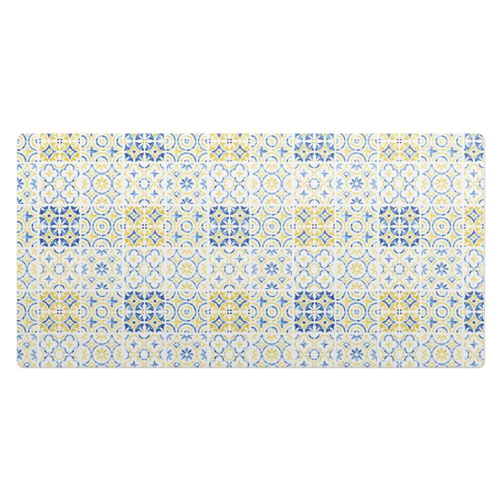 Mata na biurko Geometryczny wzór retro