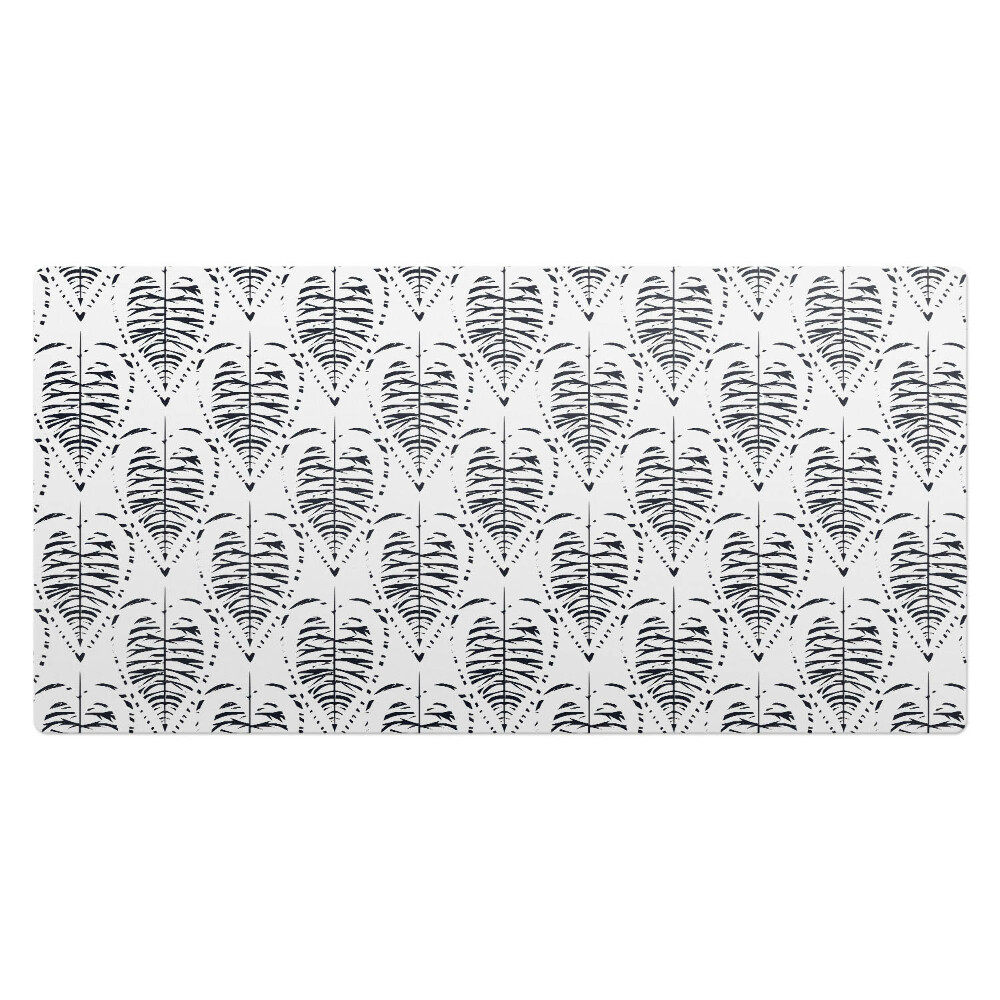 Duża podkładka na biurko dla dzieci Liście symetria retro