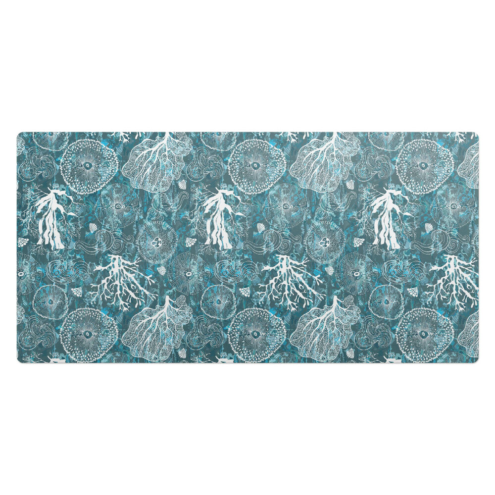 Duża podkładka na biurko dla dzieci Organiczne wzory morskie