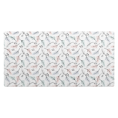 Mata na biurko Pastelowy wzór liści