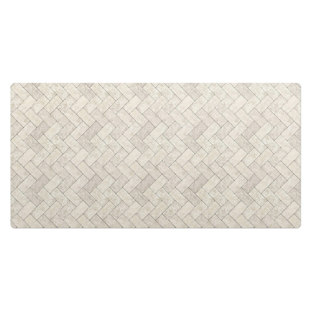 Mata na biurko Jodełkowy wzór płytek