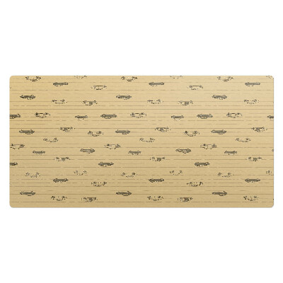 Mata ochronna na biurko Samoloty retro wzór