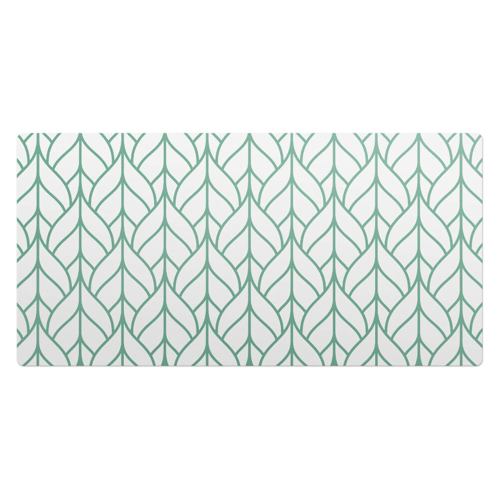 Mata ochronna na biurko Liście we wzorze