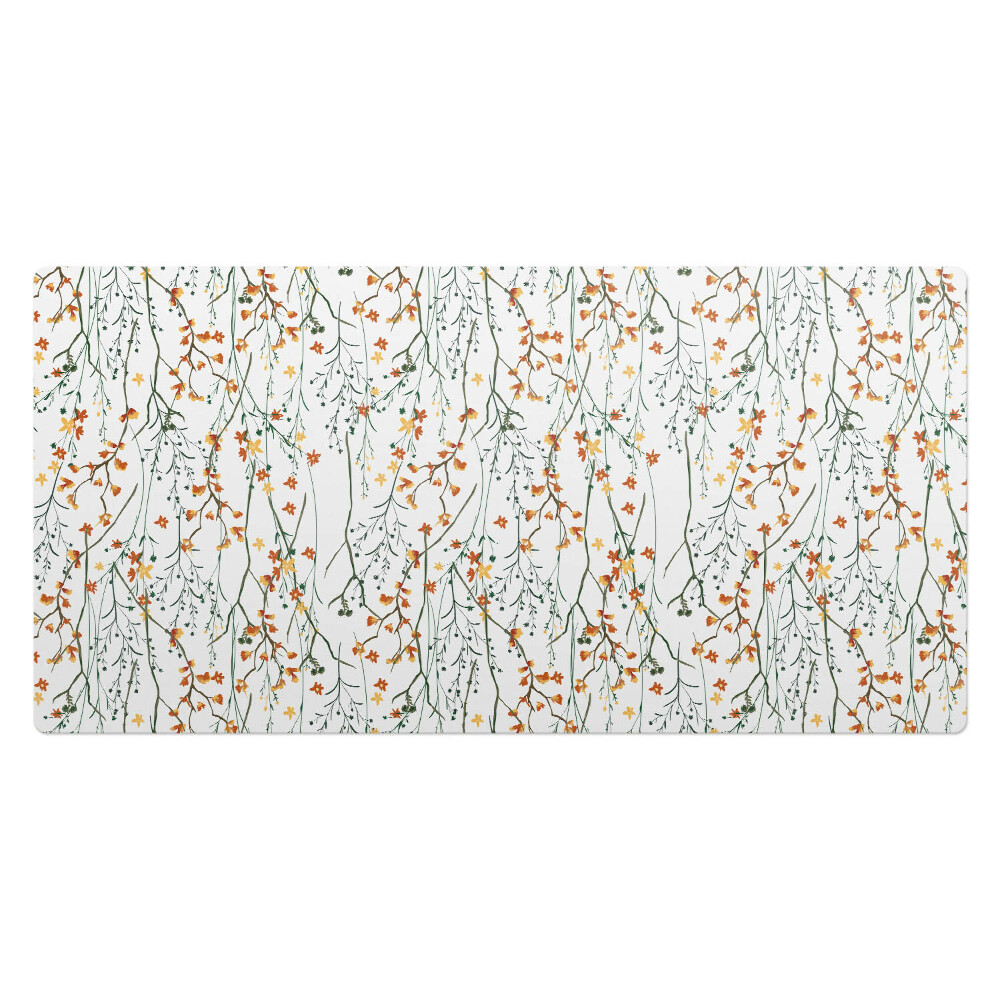 Duża podkładka ochronna na biurko Jesienne kwiaty gałązki
