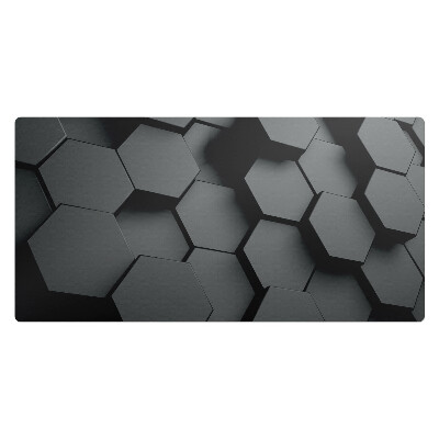 Podkładka na całe biurko Geometryczne heksagony