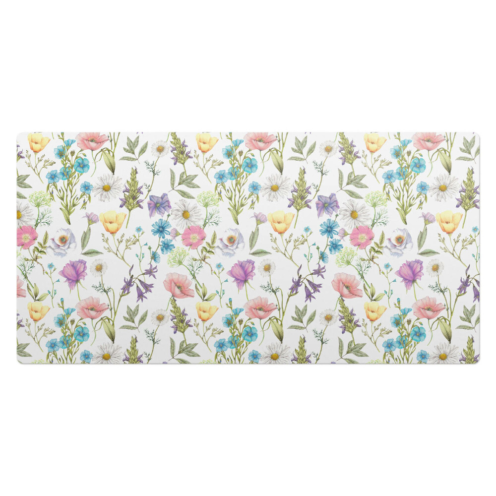 Mata na biurko Kwiatowy wzór vintage