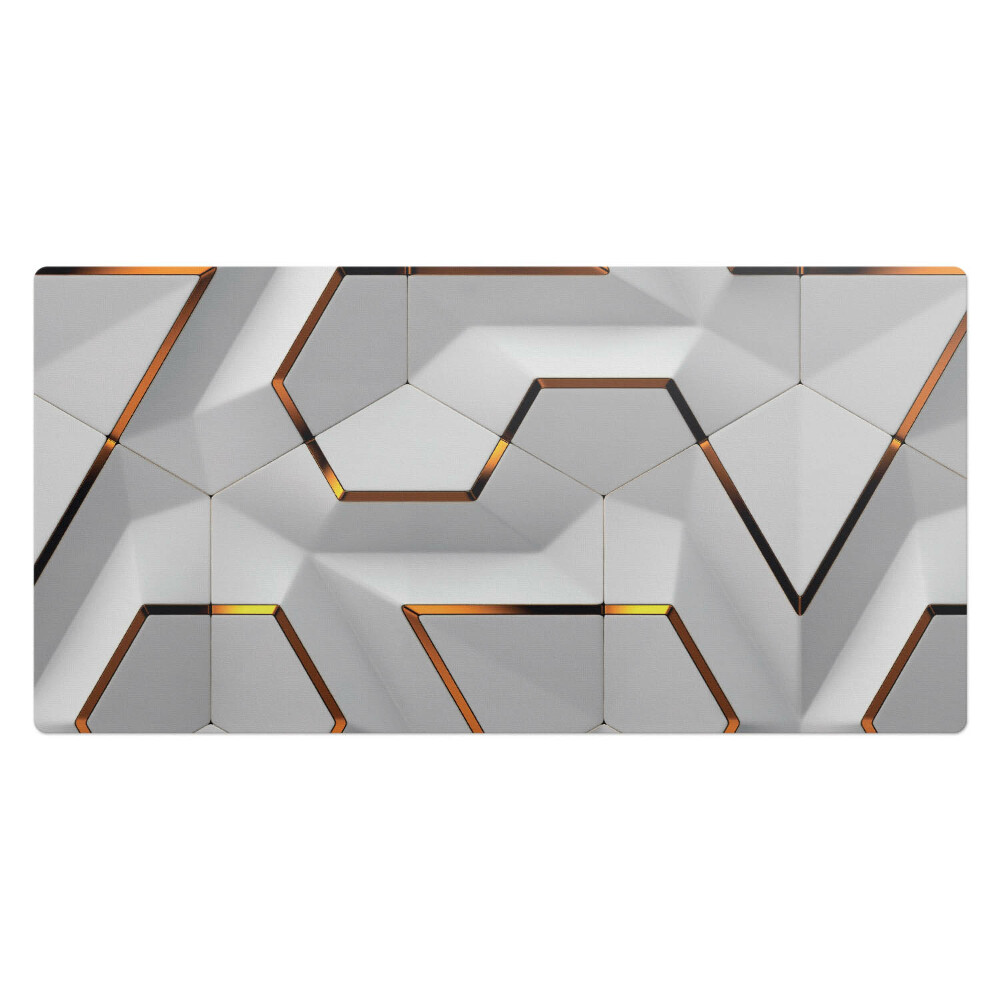 Duża podkładka ochronna na biurko Geometryczne heksagony
