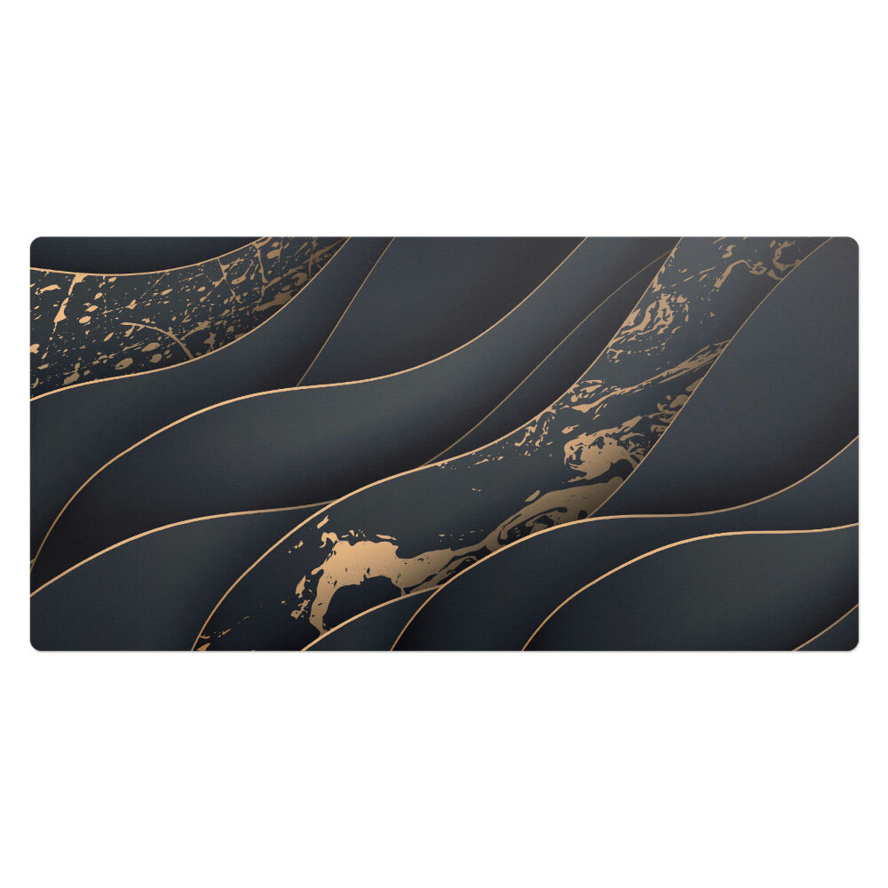 Duża podkładka na biurko Faliste linie z plamami