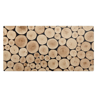 Duża podkładka na biurko dla dzieci Drewniane kręgi