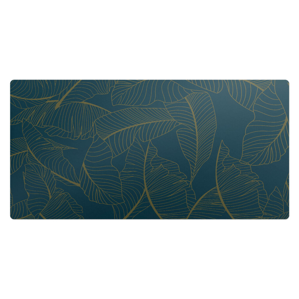 Podkład ochronny na biurko Liście na ciemnym tle