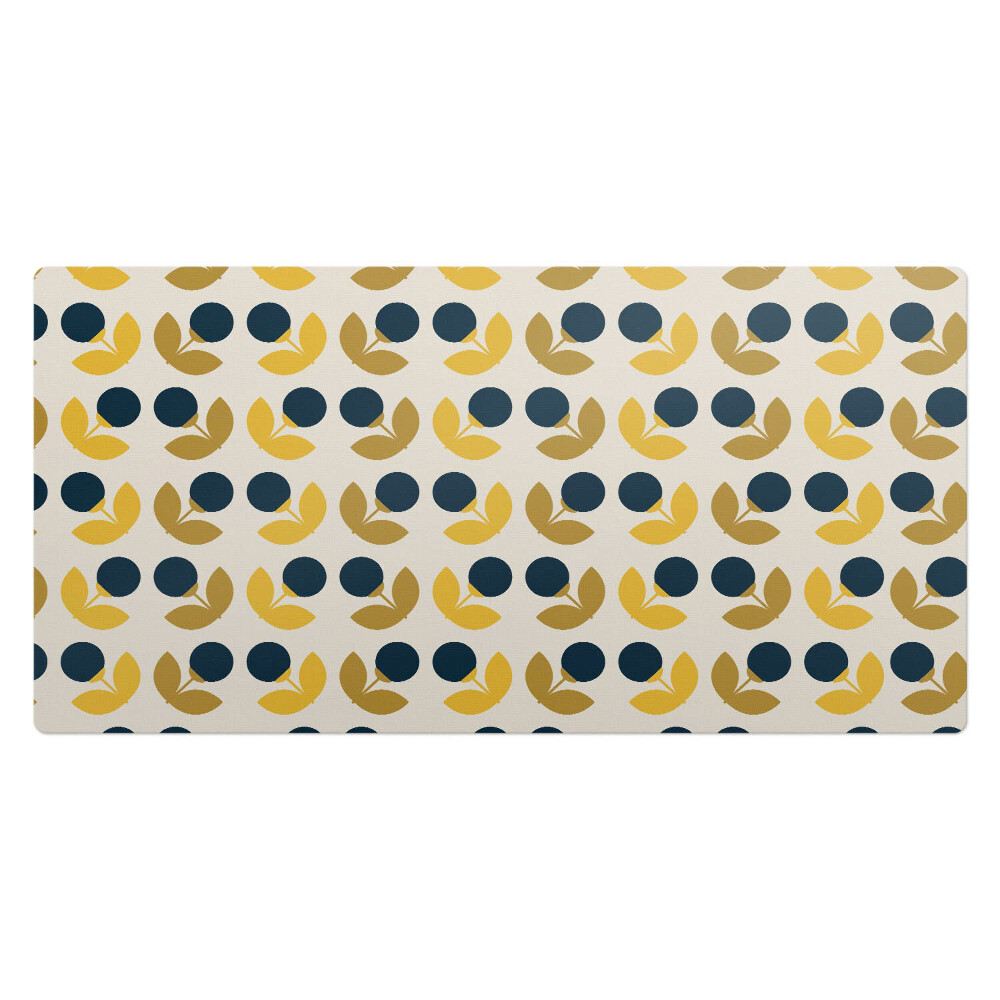 Duża podkładka ochronna na biurko Geometryczny wzór kwiatowy