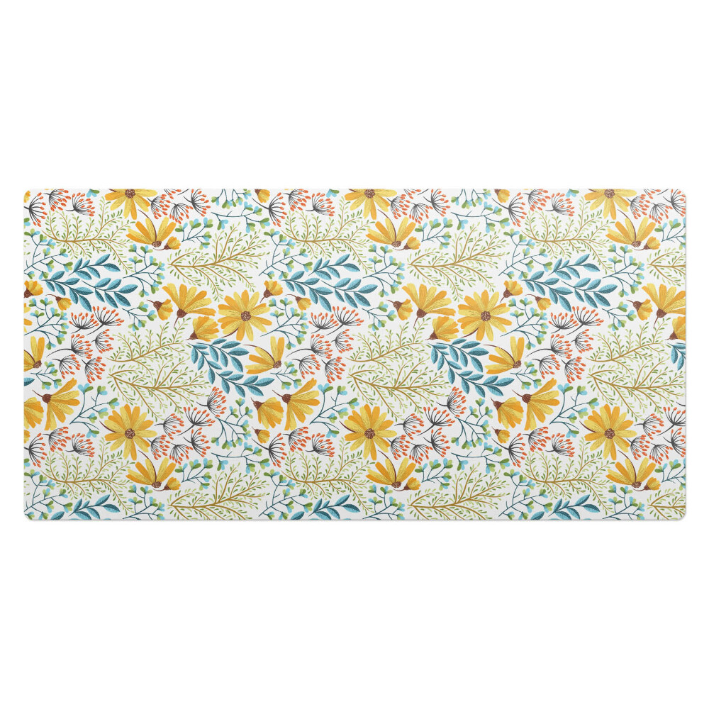 Duża podkładka na biurko dla dzieci Kwiatowy wzór vintage