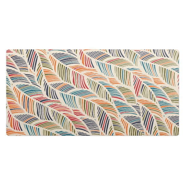 Mata na biurko Kolorowe liście retro