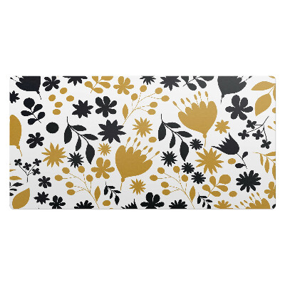 Duża podkładka na biurko dla dzieci Kwiatowy wzór retro