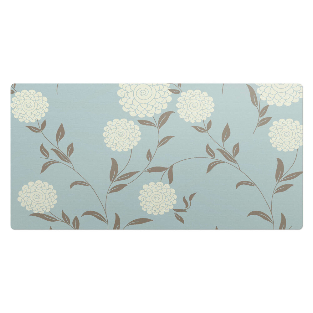 Duża podkładka na biurko dla dzieci Kwiatowy wzór retro