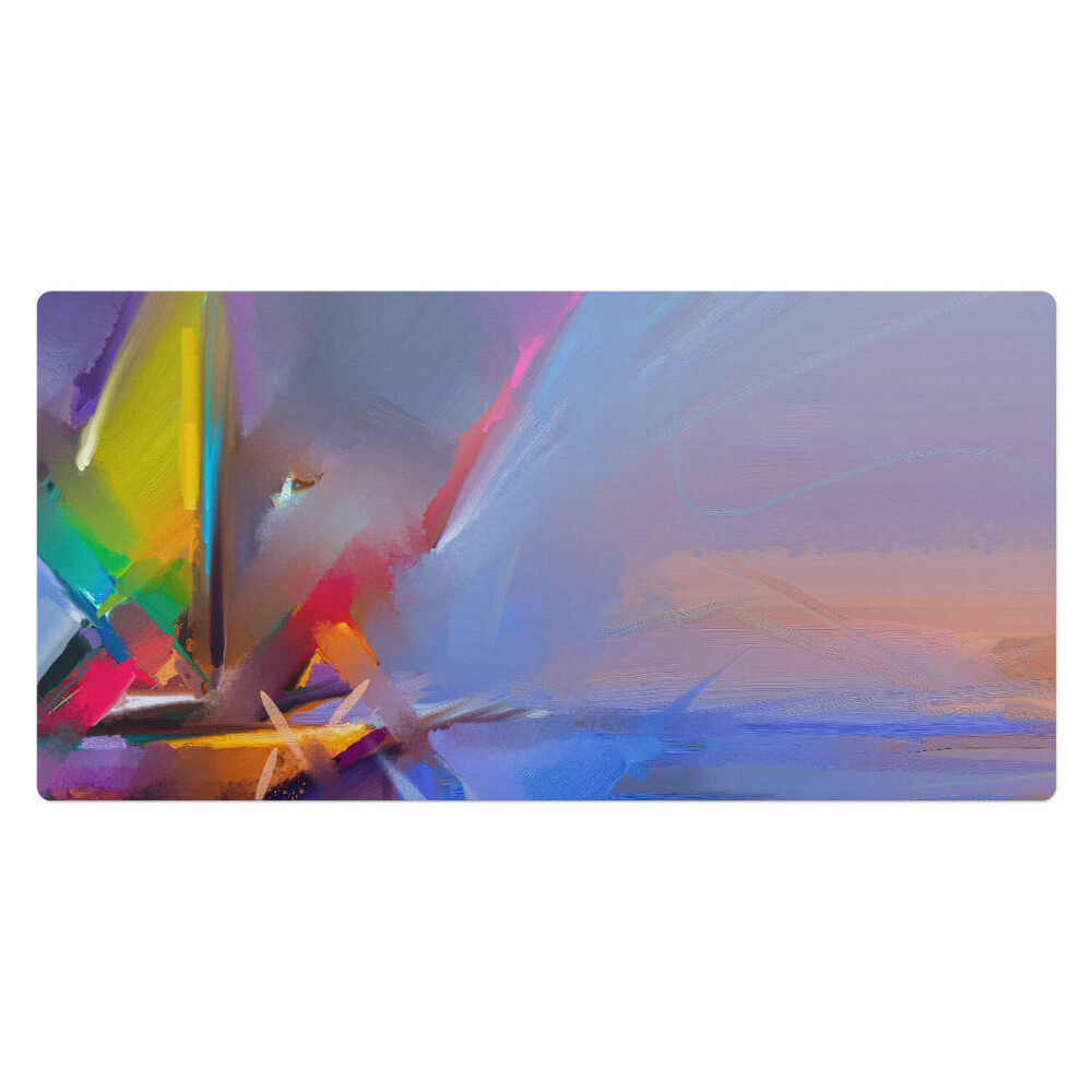 Duża podkładka na biurko dla dzieci Abstrakcyjne pociągnięcia