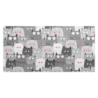 Mata ochronna na biurko Urocze koty wzór