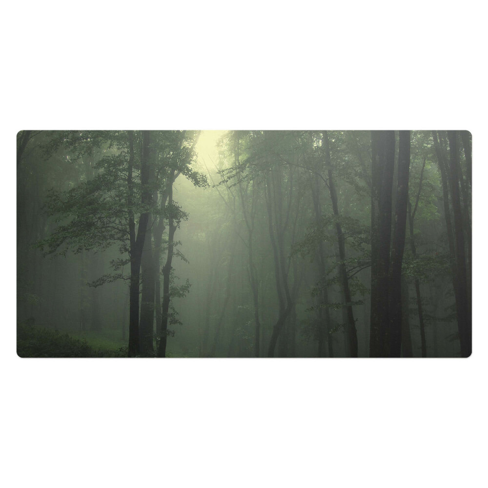 Podkładka na całe biurko Mglisty las o świcie