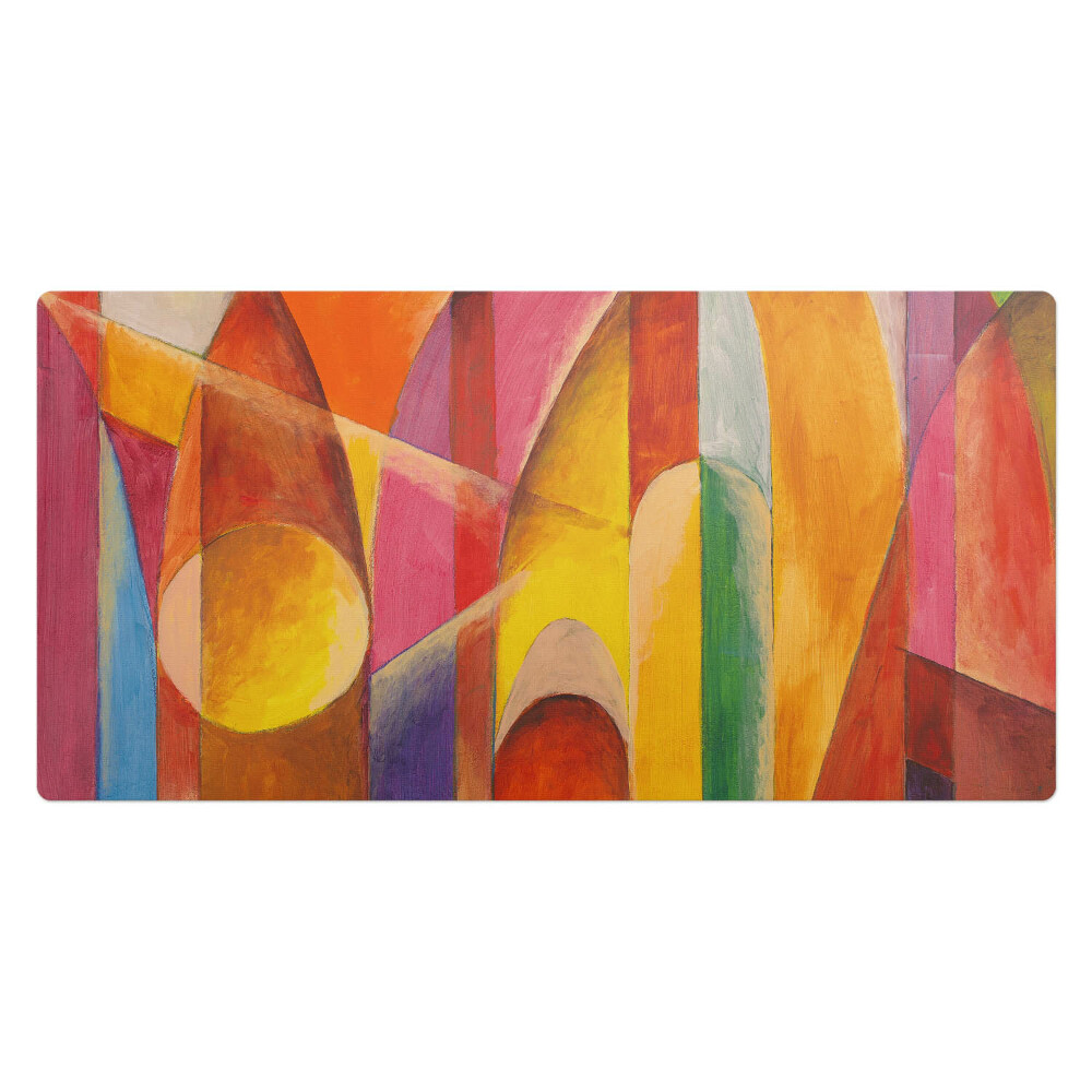 Mata ochronna na biurko Kolorowe łuki abstrakcji