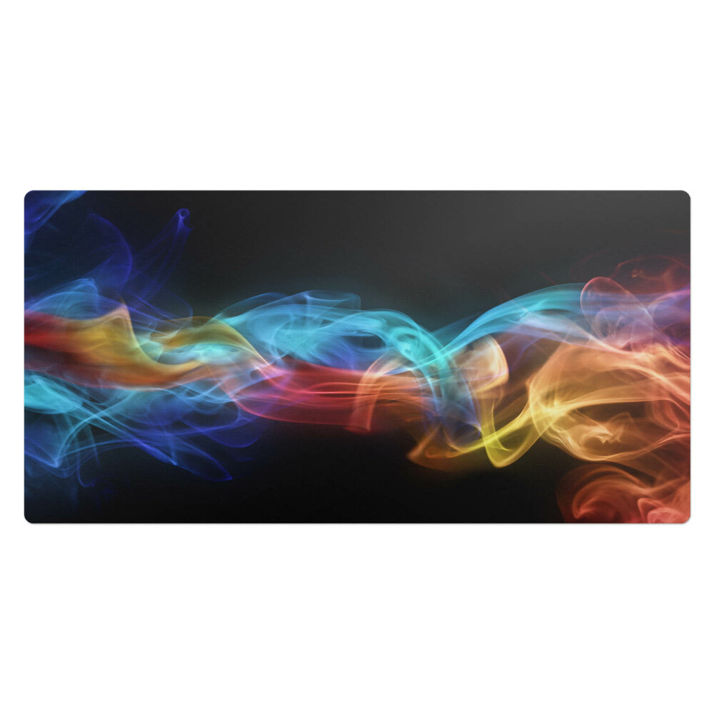 Duża podkładka ochronna na biurko Kolorowe fale dymu