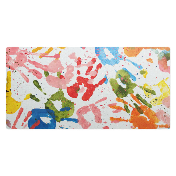 Podkładka na biurko Kolorowe odciski dłoni