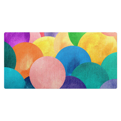 Podkładka na całe biurko Kolorowe okręgi