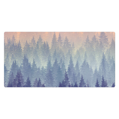 Podkładka na biurko Mglista panorama lasu