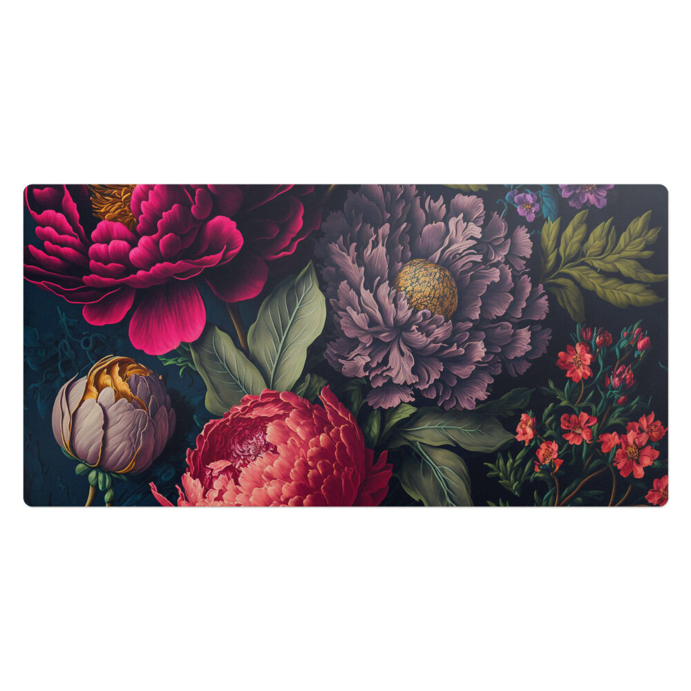 Duża podkładka ochronna na biurko Kwiatowy wzór vintage