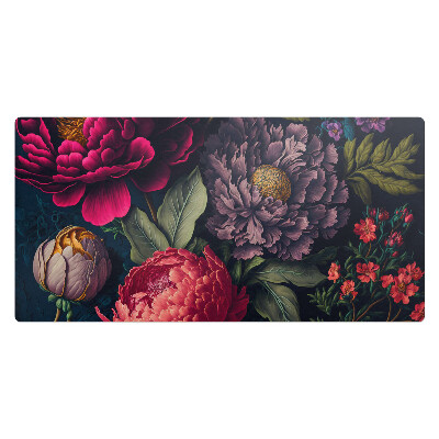 Duża podkładka ochronna na biurko Kwiatowy wzór vintage