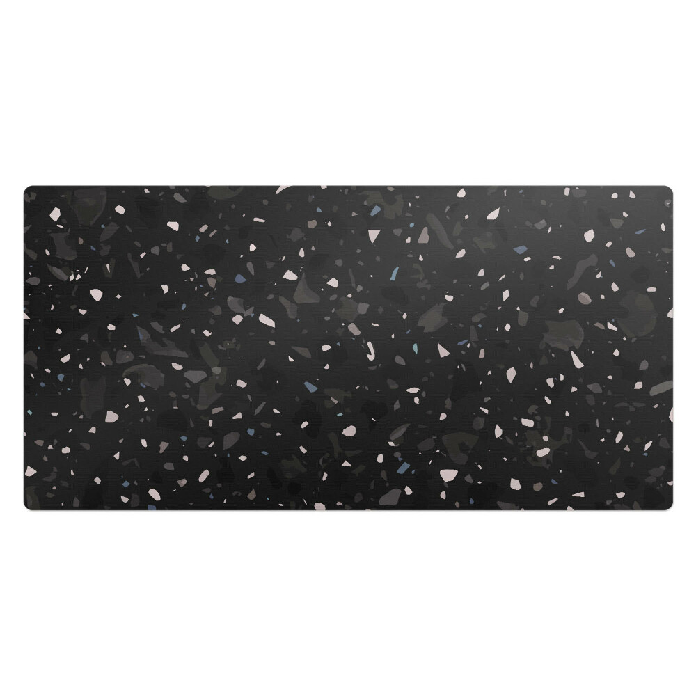 Mata na biurko Terrazzo ciemny wzór