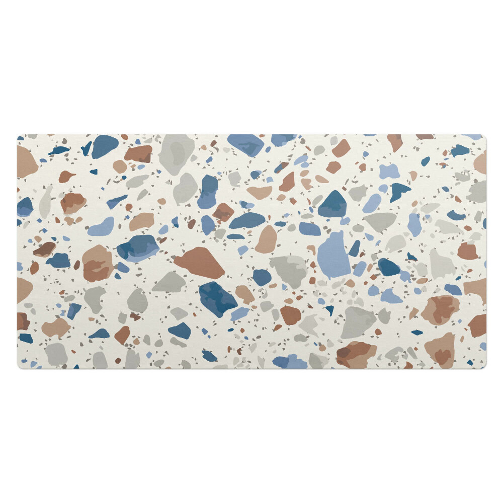 Mata na biurko Terrazzo w pastelach